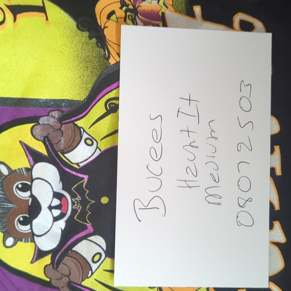Buc-ee's If You've Got It, Haunt It Halloween Beaver Vampire Black Tee Medium - Picture 8 of 8